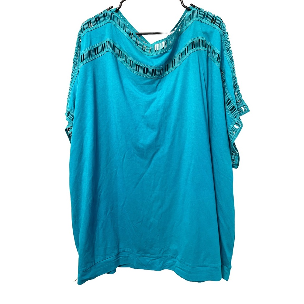 Roaman’s Plus Size Top Ladder Stitch 4X